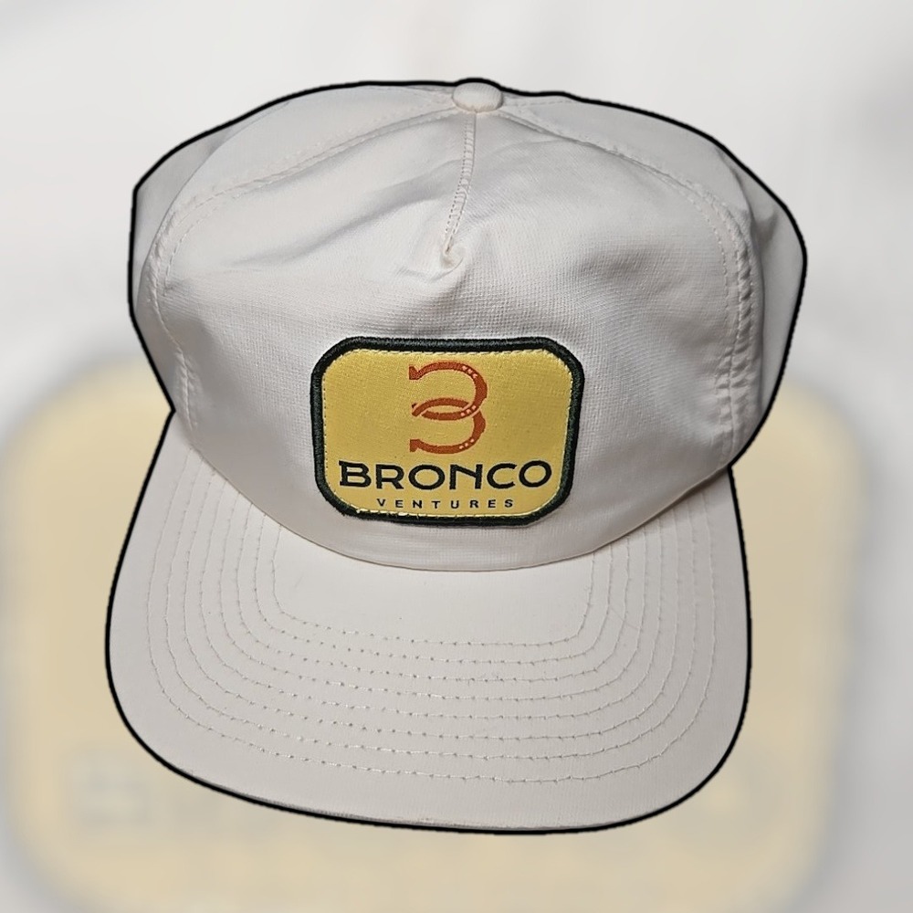 Concho Bronco Venture Hat White Roper Snapback Austin Texas Collab Logo Cap Gorp
